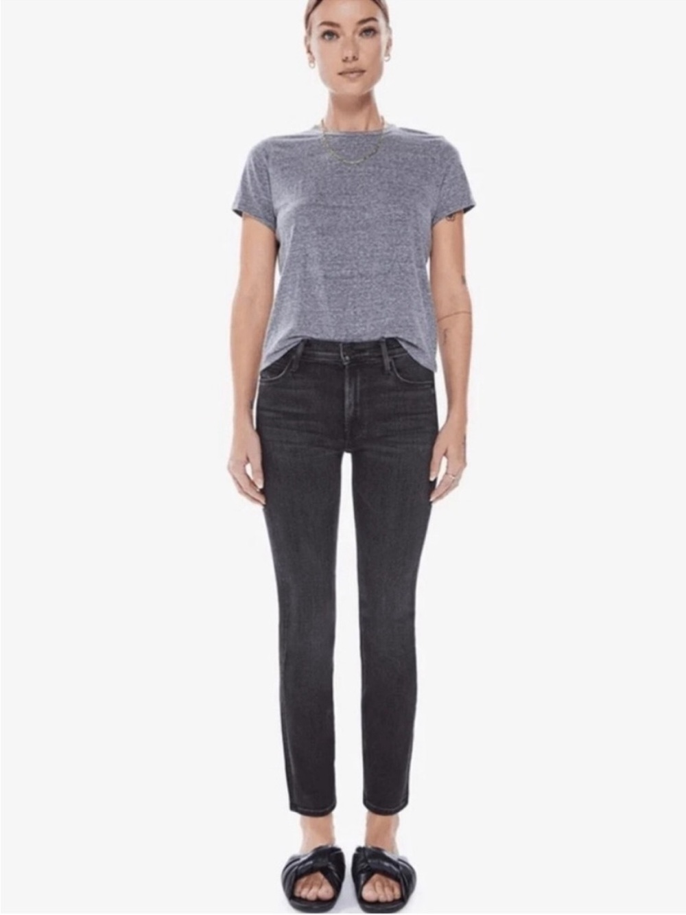 MOTHER The Mid Rise Dazzler Ankle Jeans  - Size 30